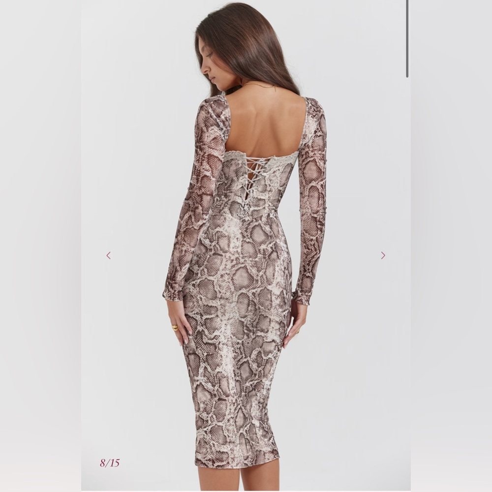 SERAPHINA
Snake Print Corset Dress - Picture 5 of 10